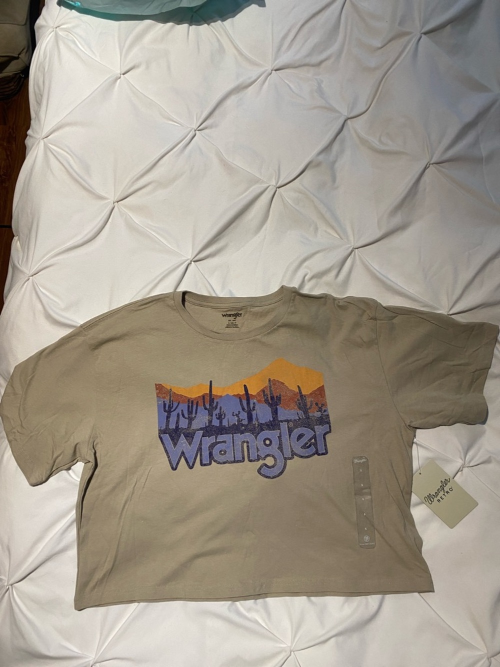 NWT oversized wrangler semi crop